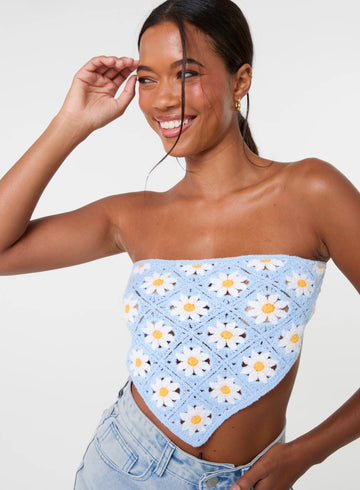 Daisy Crochet Hanky Top