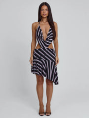 LAKAI MINI DRESS PINK STRIPE