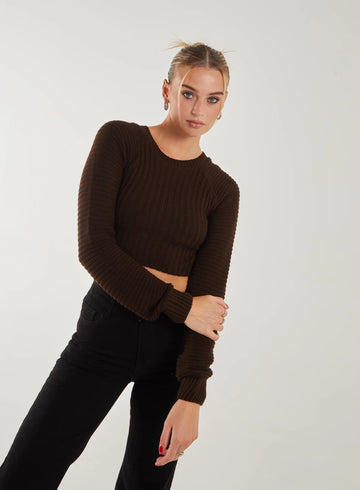Cropped Knit Jumper