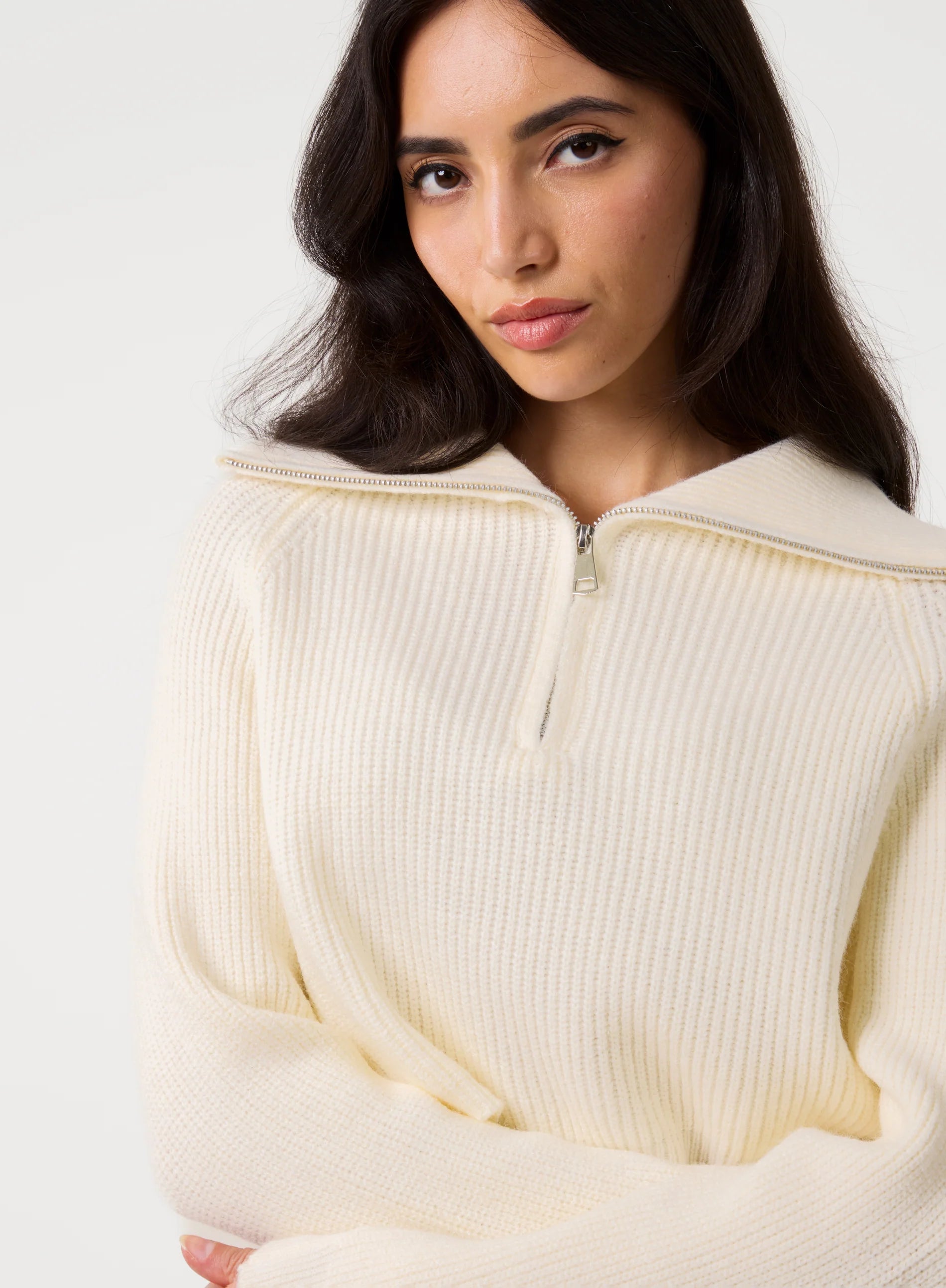 Half Zip Knitted Jumper