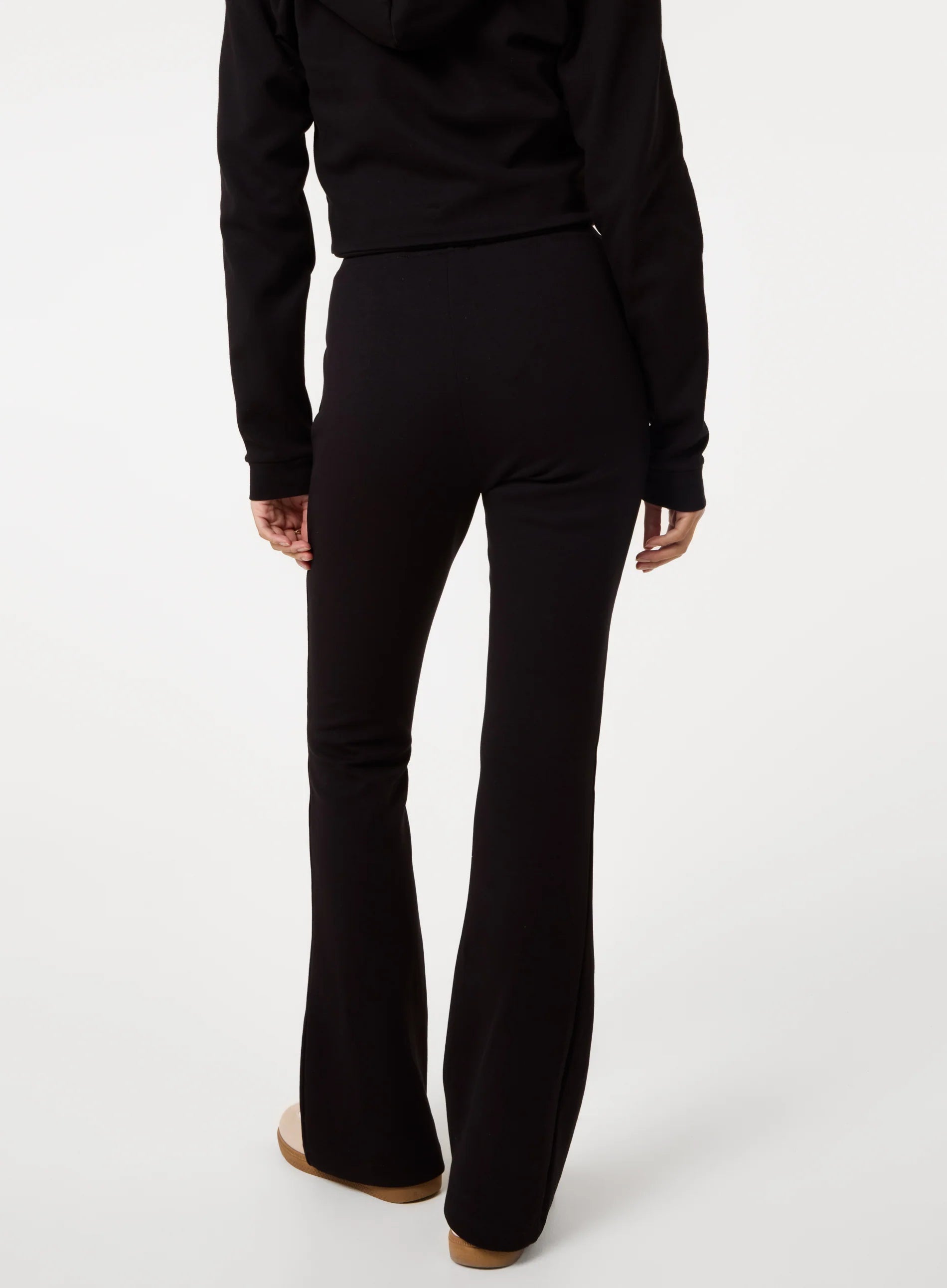 Pin Tuck Jersey Flares