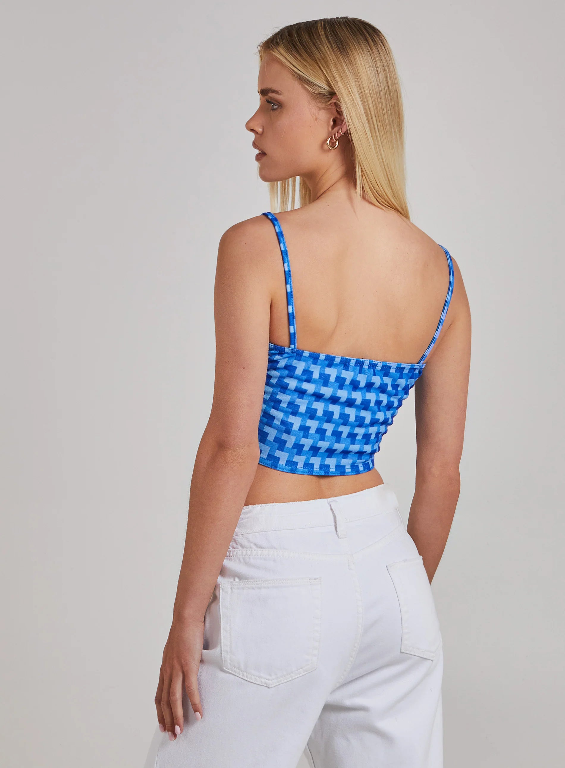 Geometric Print Cami Top